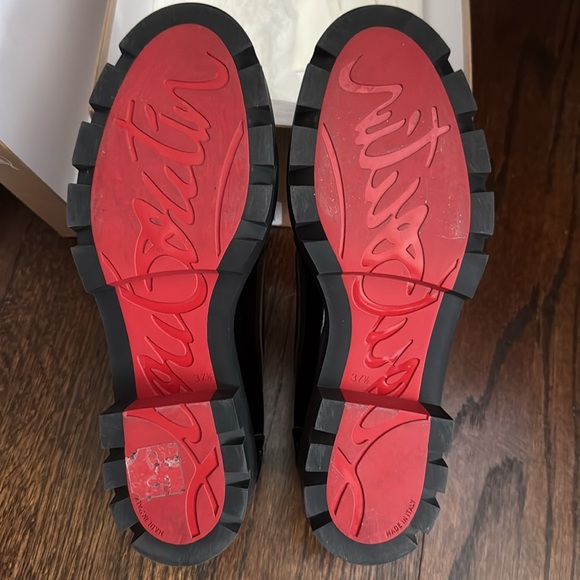 CHRISTIAN LOUBOUTIN LOCK WOODY FLAT PATENT LOAFERS - Picture 7 of 7